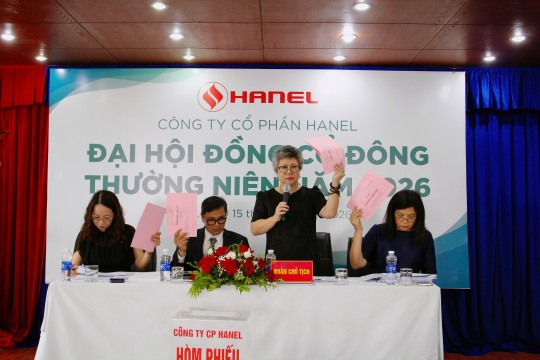 HANEL TỔ CHỨC THÀNH CÔNG ĐẠI HỘI CỔ ĐÔNG THƯỜNG NIÊN NĂM 2026